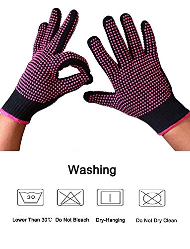 AFT90 Heat Resistant Gloves for Hair Styling - 2 Pcs