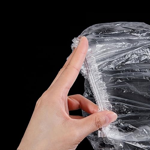 200 PCS Waterproof Disposable Shower Caps - Thickened Hair Protection