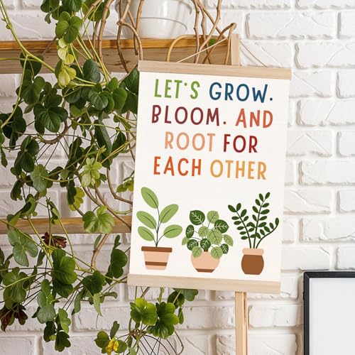 Botanical Mental Health Wall Art Poster with Hanger - 16x24