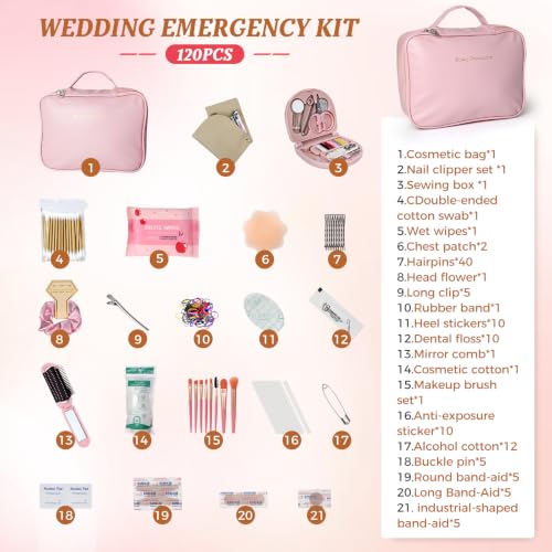 Wedding Emergency Kit for Bride - All-in-One Bridal Day Survival Essentials