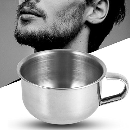 Stainless Steel Shaving Bowl for Men - Soap Mug & Lather Cup