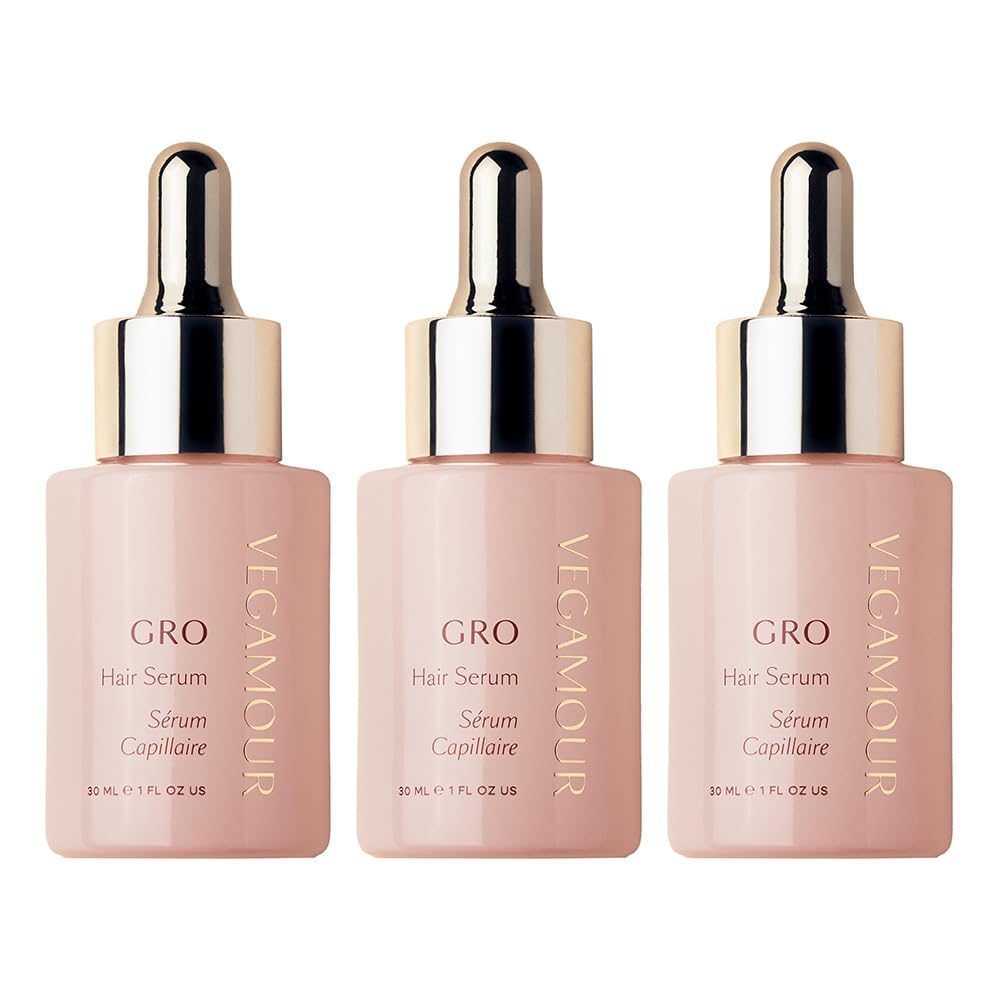 GRO Hair Serum for Thinning & Shedding - Thicker, Fuller Hair in 90 Days | Non-Oily, Vegan, Bergamot Scent