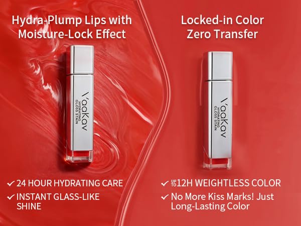 Long-Lasting Waterproof Lip Stain - Hydrating Glossy Oil Tint for Soft, Plump Lips | 01 Personal Love