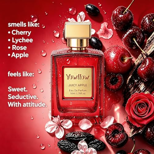 Yowllow Juicy Apple Eau de Parfum for Women 1.7 Fl Oz - Fruity Floral Scent, Long Lasting, Inspired by Juicy Apple 01