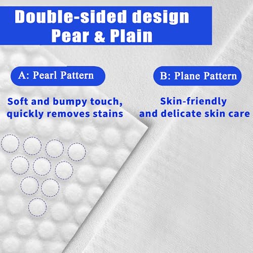 Ultra Thick Disposable Face Towels | 100 Count Lint-Free & Biodegradable