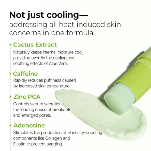 Dr.Melaxin Cactox Pore Relief Multi Balm Stick ? Zinc PCA & ADENOSINE Cooling & De-Puffing Face Balm for Enlarged Pores & Puffy Skin, Pore Minimizing with Cactus Extract, Korean Skincare, 0.88 oz