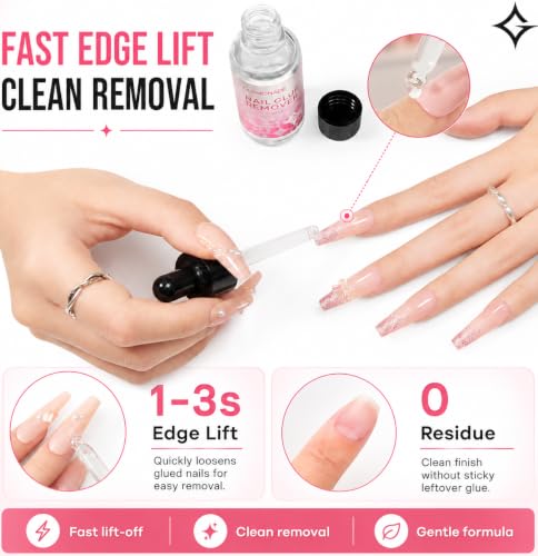 Glamonade Non-Acetone Nail Glue Remover - 30ml for Quick Removal