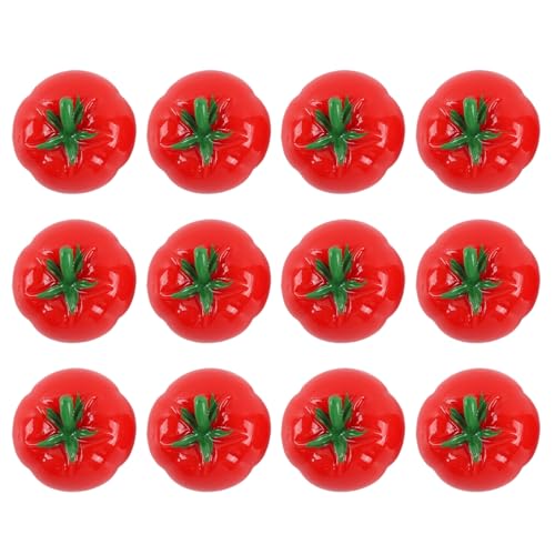 12-Pack Cute 3D Tomato Fridge Magnets - Durable & Fun Decor