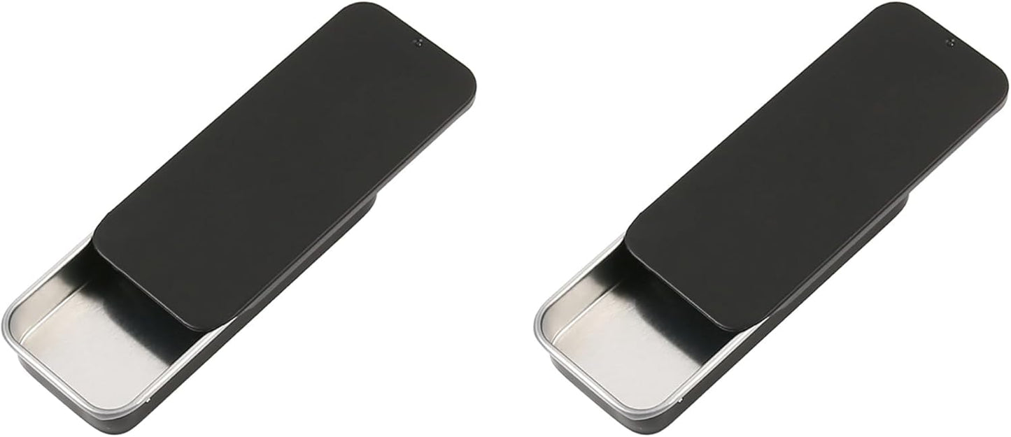 Mini Dental Floss Dispenser - Portable Refillable Travel Case for Adults | 2-Pack Silver
