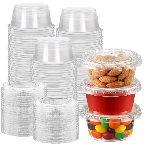 200 Sets of 2oz Jello Shot Cups with Lids - Leakproof & BPA-Free