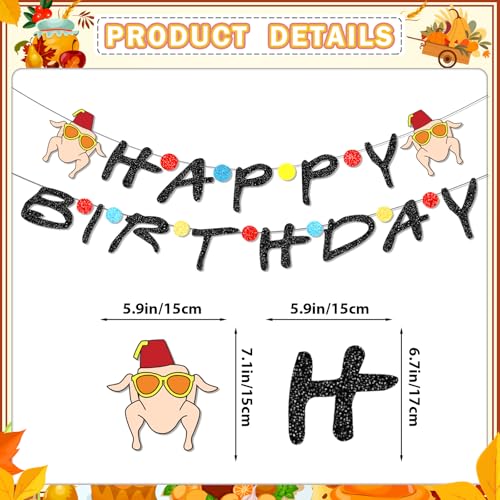 Friends Birthday Banner with Themed Cutouts - 6.5 Feet Decoration