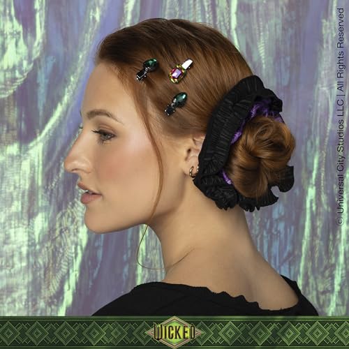 Scünci Wicked Elphaba 7-Piece Scrunchie & Salon Clip Set