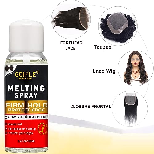 Glueless Lace Melting Spray Kit for Wigs & Extensions - Strong Hold