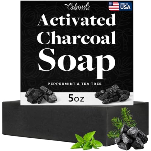 Natural Activated Charcoal Soap Bar for Acne & Blackheads