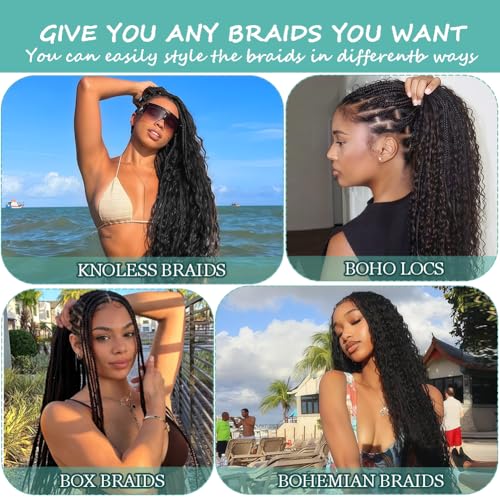 GveoXvo #613 Blonde Deep Wave Human Braiding Hair - 12 Inch 100g 2 Bundles