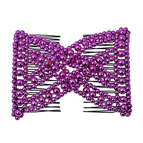 LOVEF 3-Piece Ponytail Comb Set - Beaded Hair Accessories for All Hair Types