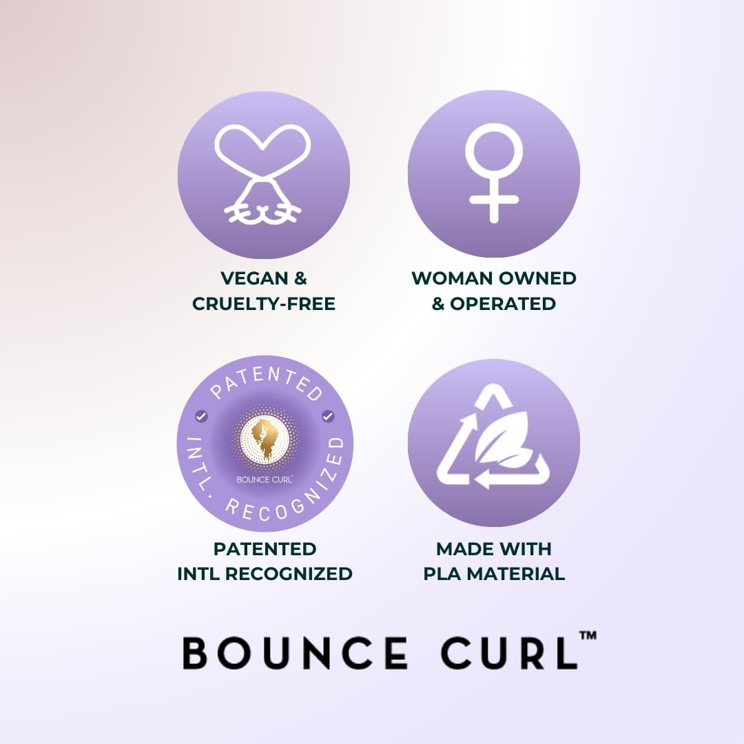 Curly Hair Volume Brush - Bounce Curl EdgeLift for Root Lift & Definition | Purple