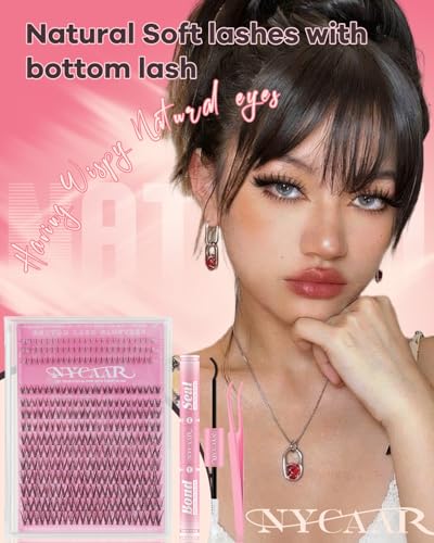 C Curl Moonlight Eyelash Clusters Kit with Bottom Lashes