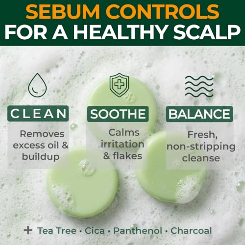 K-Beauty Activated Charcoal Shampoo Bar for Thinning Hair - Vegan, Sulfate-Free, Made in Korea