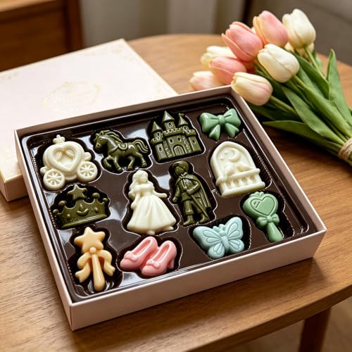 Fairy Tale Princess Silicone Mold - 12 Cavity Castle & Prince Design