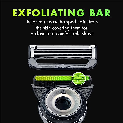 Gillette Labs Shaving Kit for Men, Storage on the Go, Includes Travel Case, 1 Handle, 3 Razor Blade Refills, and Premium Magnetic Stand