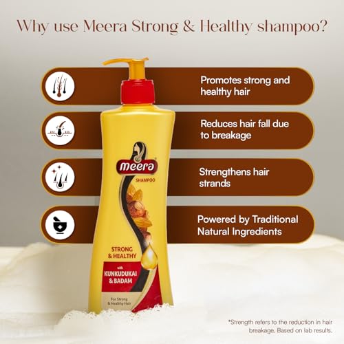 Meera Hairfall Control Shampoo with Almond & Sapindus - 340ml