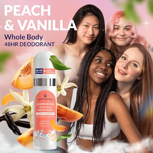 PureNaturis Aluminum-Free Whole Body Deodorant Spray - Peach & Vanilla