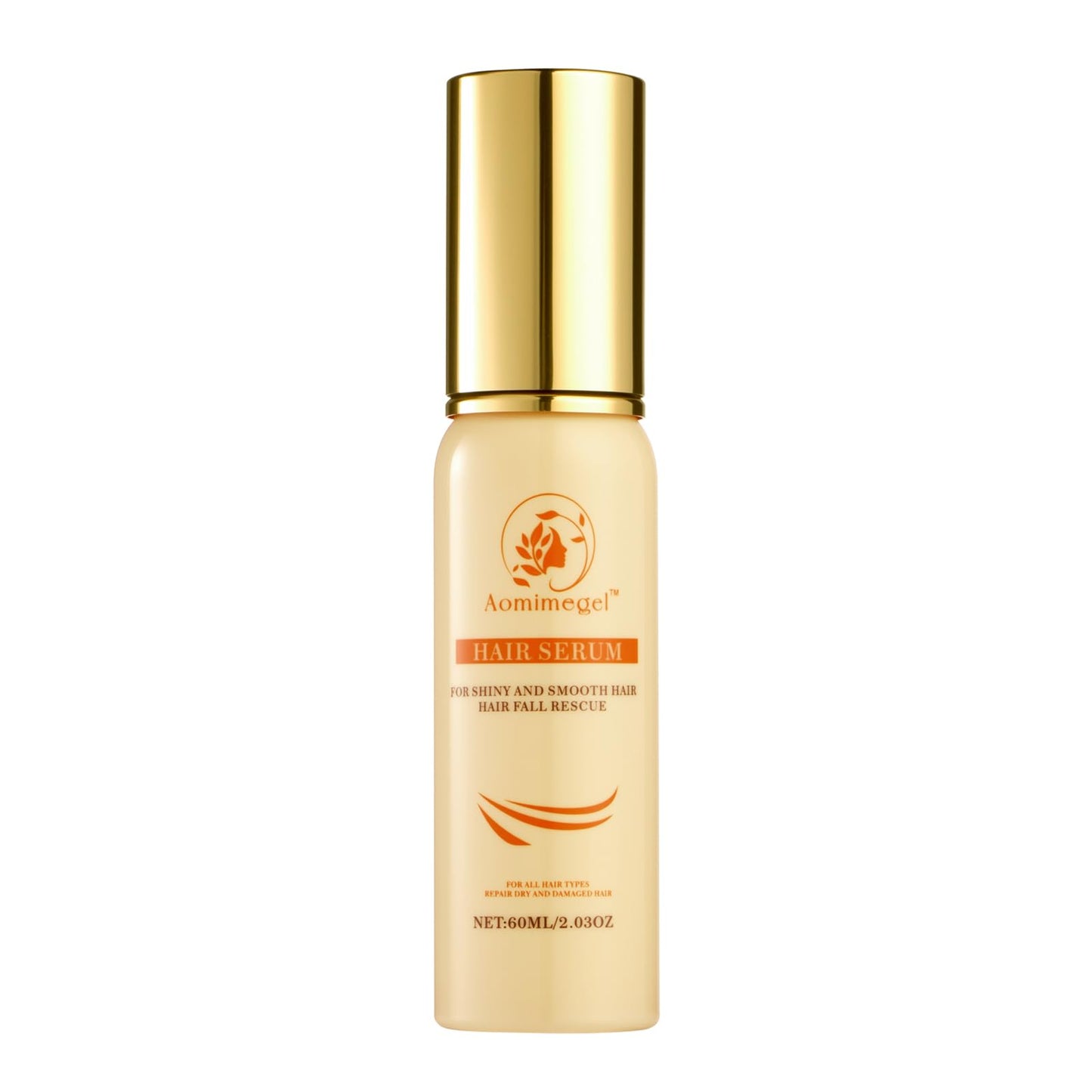 Aomimegel Argan Hair Oil Hair Serum Cold Pressed Weightless Argan Oil Hair Treatment for Dry Damaged Hair 2 floz