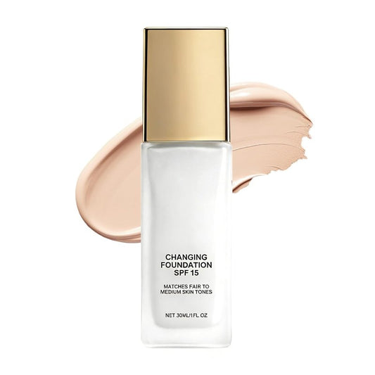 Color Changing Foundation for Mature Skin - Hydrating Lightweight Liquid | Suitable for All Skin Types