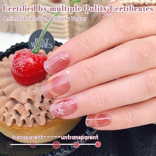 GelMala Semi Cured Gel Nail Strips - Celestial Grace, Floral Cat Eye