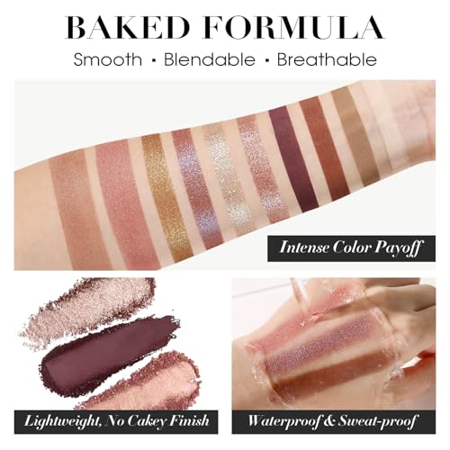 UCANBE All-in-One Baked Face Palette Multicolor – Eyeshadow, Blush & Bronzer Kit