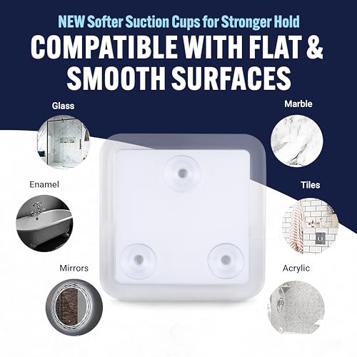 MIRRORVANA Fogless Travel Shower Mirror - Clear 5.3" x 5.3"