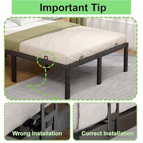 Adjustable Non-Slip Mattress Stoppers - Heavy Duty Metal Retainer Bar, 6 Pcs
