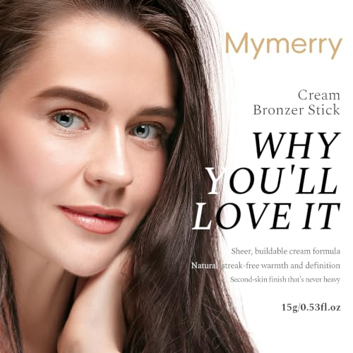 MYMERRY Creamy Bronzer Stick - C01 Light, Long-Wear Buildable Contour