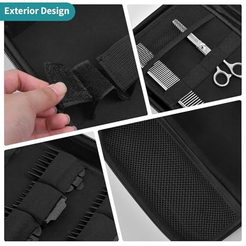 Barber Clipper Case - Hard EVA Travel Organizer Bag for Hair Tools (Grey)