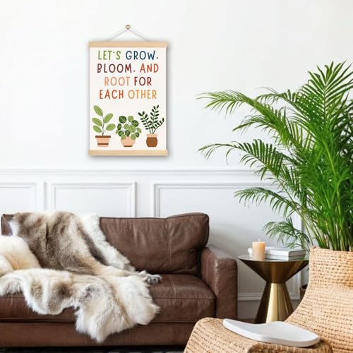 Botanical Mental Health Wall Art Poster with Hanger - 16x24