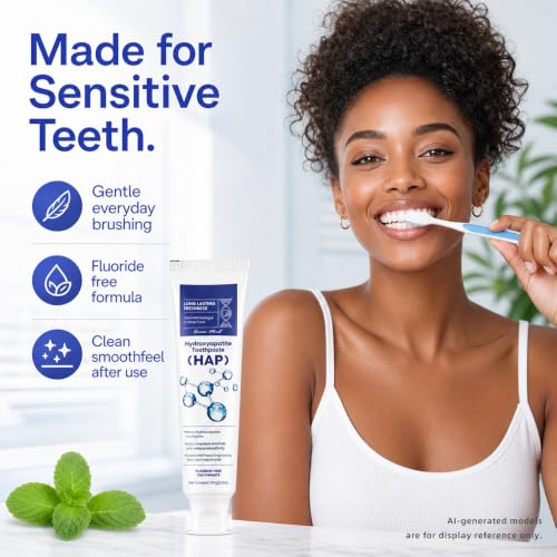 ERPIUY 7.5% Nano Hydroxyapatite Toothpaste, Fluoride-Free for Sensitive Teeth
