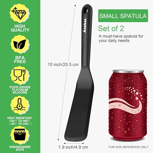 Anaeat Silicone Spatula Set - Heat Resistant Non-Stick Turner