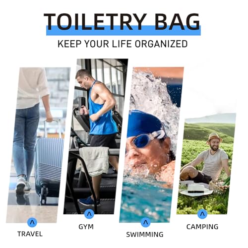 Tumecos Travel Toiletry Dopp Kit & Electronics Organizer Bag