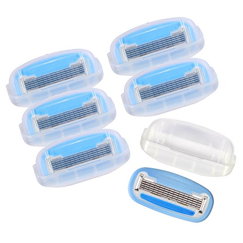 Amazon Basics 5-Blade Razor Refills for Women - 6 Count