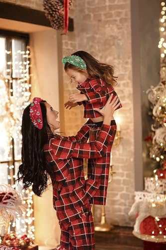 Christmas Tree Bow Crystal Headband for Women - Festive Holiday Hair Accessories
