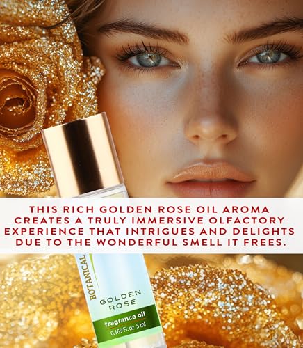 Botanical Beauty Golden Rose Fragrance Oil Roll-On 0.33 fl oz / 10 ml