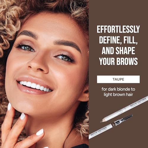 True + Luscious Brow Definer Pencil - Pomade-Powder Duo, Taupe