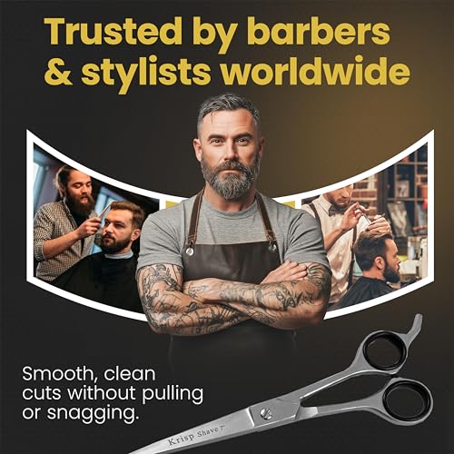 Krisp Shave 7-Inch Professional Japanese Stainless Steel Hair Cutting Shears