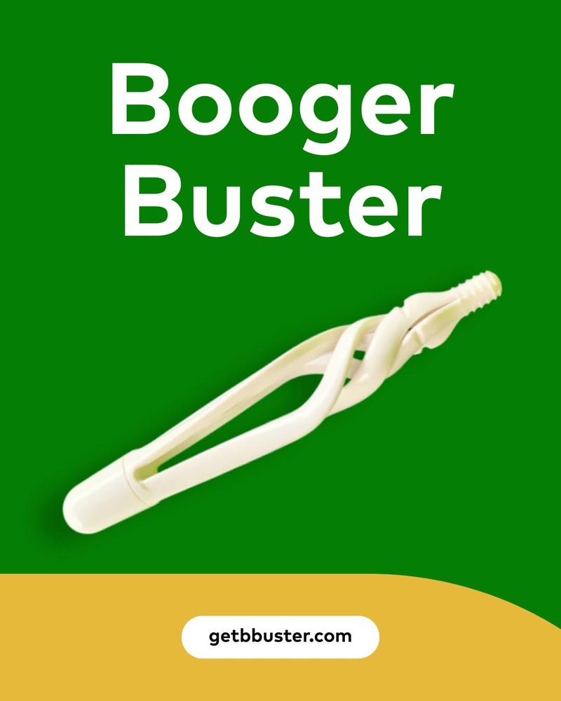BOOGER BUSTER, Nose Cleaner, Massaging for The Nose, Essential Cleaner, Unique Sensation, Must-Have, White