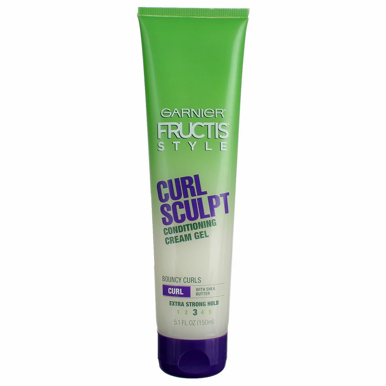 Garnier Fructis Curl Shine Conditioning Hair Gel - Extra Strong Hold for Curly & Wavy Hair | 5.1 Fl Oz