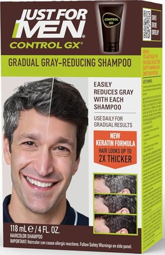 Just for Men Control GX Gray Reducing Shampoo with Keratin - 4 Fl Oz