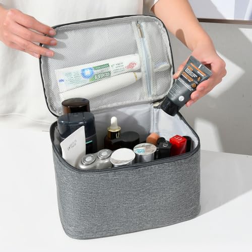 Large Waterproof Travel Toiletry Bag - Portable Cosmetic Organizer for Men & Women