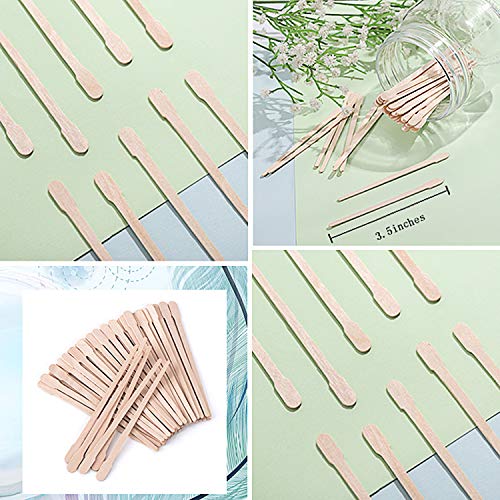 Whaline 400 Pack Wax Applicator Sticks for Facial & Body Hair Removal
