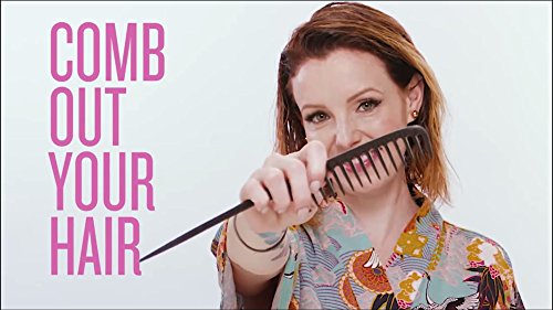 Tearsheet Carbon Wide Tooth Detangling Comb with Tail for All Hair Types